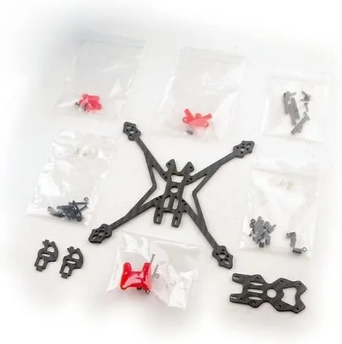 Vista 6 de Crux35HD Crux35 3.5 pulgadas FPV Racing Drone Frame Kit Parts 3K Fibra de carbono para 1.004 inx1.004 in / 0.787 inx0.787 in FC