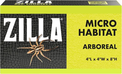 Vista 12 de Zilla Micro Hábitat Terrario, Arrbóreo, con Pestillo de Bloqueo, para Isópodos, Arañas, Insectos, Pequeño