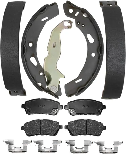 Vista 44 de Detroit Axle - Pastillas de freno traseras para Toyota Prius 2012-2015 Prius Plug-In 2017-2018 Corolla iM 2016 Sion iM 2011-2017 Lexus CT200h