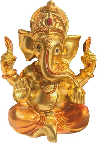 Vista 11 de Estatua de Dios indio, Señor Ganesha, estatua de elefante hindú, esculturas de Buda de ídolo Ganpati, regalo hindú, templo para el hogar