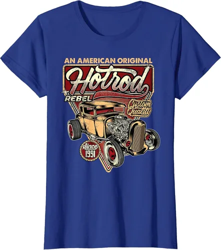 Vista 43 de Camiseta vintage Hot Rod Speed and Power para hombre Asphalt Grey