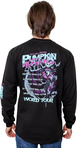 Vista 2 de Disney Nightmare Before Christmas Jack Skellington Nightmare King World Tour Camiseta