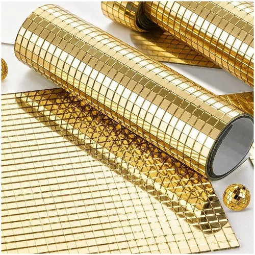 Vista 8 de 10800 piezas de azulejos de mosaico de espejo, azulejos de disco autoadhesivos de 5 x 5 mm, azulejos de disco de espejo cuadrado, pegatinas de bola