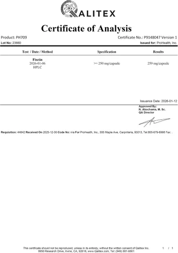 Vista 8 de ProHealth Suplemento de fisetina pura 250 mg, 60 cápsulas
