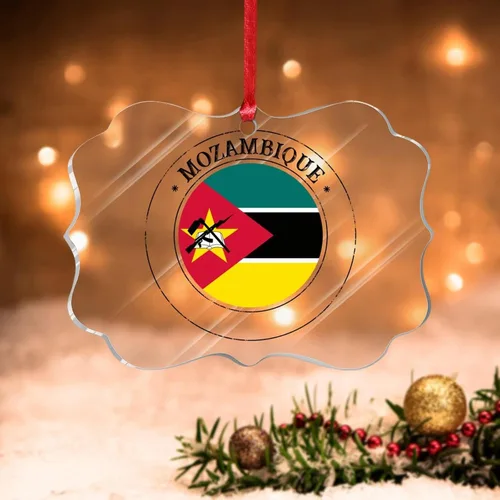 Vista 13 de Adornos de Navidad de Malasia, bandera de Malasia, adornos acrílicos, colgante para árbol de Navidad, bandera nacional, recuerdo del país