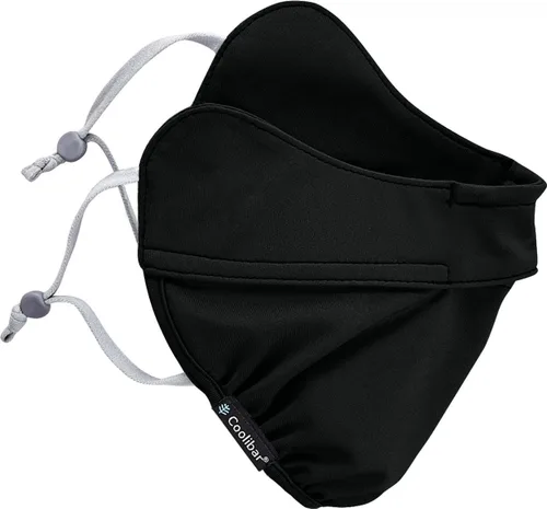 Vista 2 de Coolibar Máscara facial UV con características ajustables - Protección solar UPF 50+ - Zenith en negro