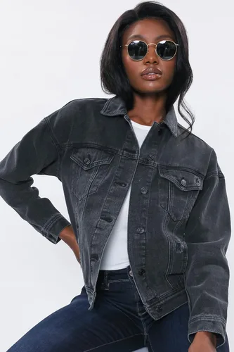 Vista 2 de YMI Chaqueta vaquera de gran tamaño para mujer
