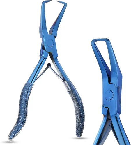 Vista 11 de Herramientas profesionales para extensiones de cabello, alicates para microenlaces y cuentas, removedor de microanillos, abridor de cuentas de 5.5