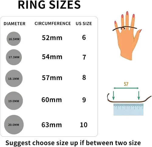 Vista 8 de Spinner Ring for Anxiety 8pcs Stainless Steel Fidget Rings Anti Anxiety Ring Spinning Moon Star Cool Stress Relieving Rings for Women Men Teens Girls