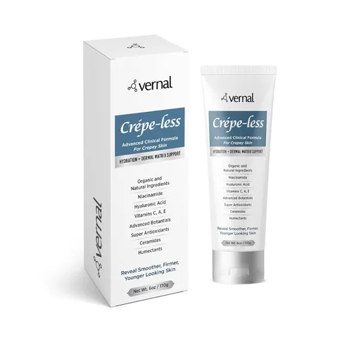 Vista 9 de Vernal Crema reafirmante para la piel crepé sin crepé para reducir los brazos, el cuello y las manos crepé. Crema tensora orgánica para reducir