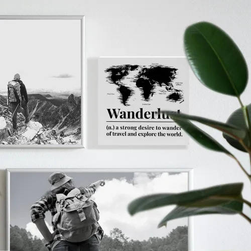 Vista 4 de Regalos para amantes de la aventura de viaje para mujeres y hombres, regalos para viajeros aventureros, decoración de aventura de viaje