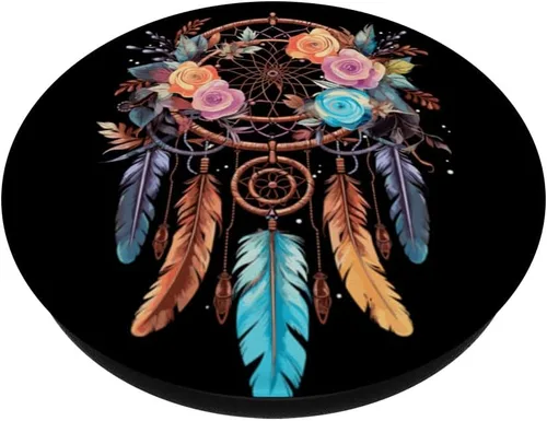Vista 2 de Atrapasueños boho PopSockets PopGrip intercambiables