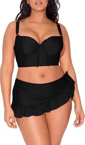 Vista 4 de Smart & Sexy Falda de natación estándar con lazo lateral para mujer