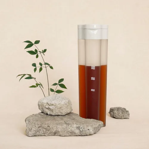 Vista 8 de watchget Cafetera portátil de 20.3 fl oz/20 onzas con filtro fino de malla 300 y sello hermético, diseño geométrico de pétalos a prueba de fugas