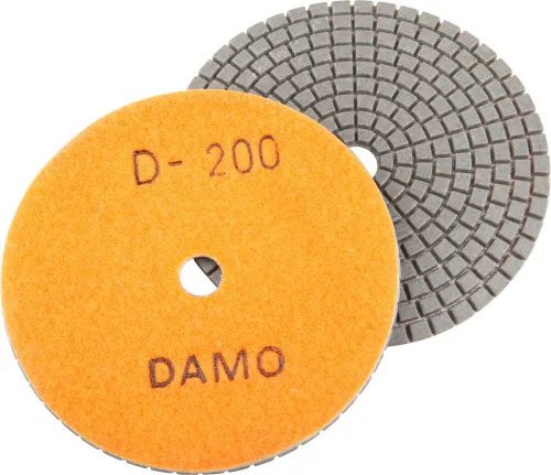 Vista 5 de Juego de 7 almohadillas de pulido de diamante seco de 4 pulgadas para encimera de hormigón de granito de mármol