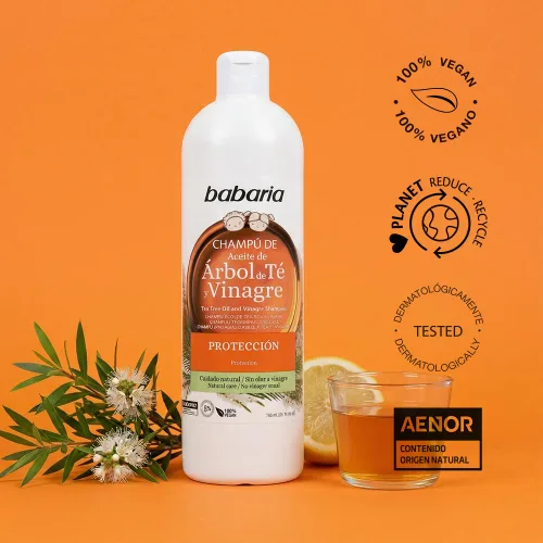 Vista 4 de Babaria Champú Vinagre, 20.3 fl oz