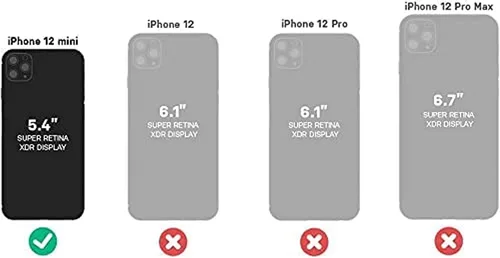 Vista 7 de OtterBox Symmetry Clear Series - Funda para iPhone 12 Mini con protector de pantalla, embalaje no minorista, polvo de estrellas