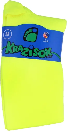 Vista 2 de TCK Sports Krazisox - Calcetines sobre la pantorrilla, neón