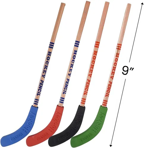 Vista 3 de Rhode Island Novelty Lápices de palo de hockey 1 docena