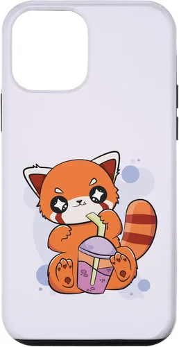 Vista 12 de Funda para iPhone 15 con diseño de panda rojo Boba Cute Anime Kawaii Pearl Bubble Tea Case
