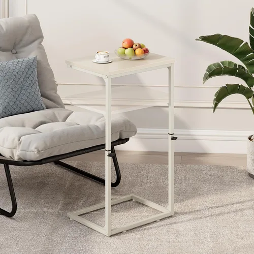 Vista 5 de Vagusicc C Shaped End Table for Couch, 33.2'' Tall C Table Adjustable Height Side Table, Small Side Table for Small Spaces, Couch Tables that Slide