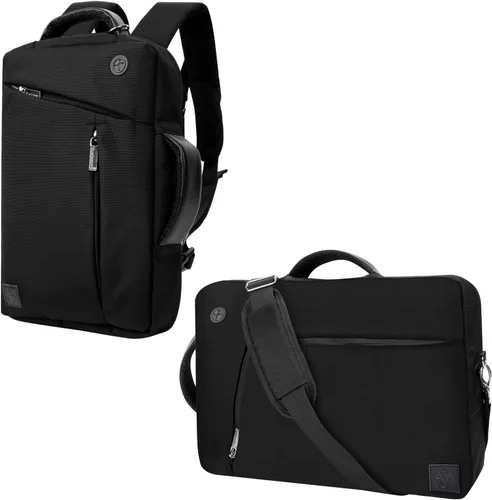 Vista 9 de Vangoddy Slate 3-en-1 Universal 10 12-inch Covertible Laptop Messenger Bag (Gris)