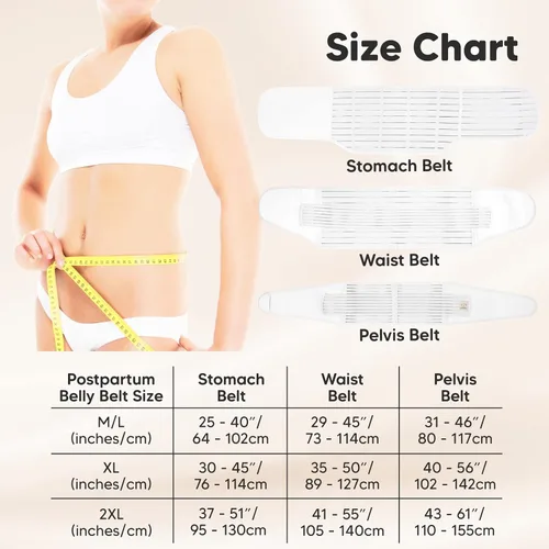 Vista 6 de 3 en 1 Soporte Posparto para el Abdomen. Banda para el vientre para etapa posnatal, embarazo, maternidad, fajas moldeadoras de cuerpo para mujeres
