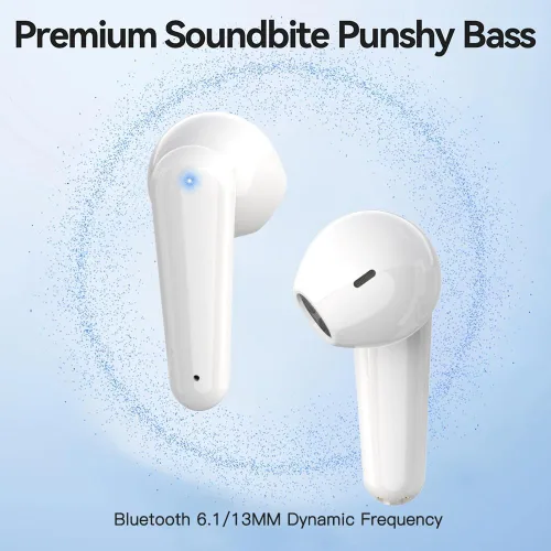 Vista 2 de AI Translation Earbuds Real Time Bluetooth Earphones for Overseas Study White