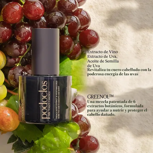 Vista 3 de Silk Touch Essence Suero de aceite ligero para el cabello para reparación y brillo, probado dermatológicamente, con complejo botánico GREENOL