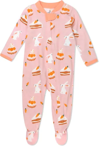 Vista 16 de HonestBaby Baby-Boys Classics Sleep & Play Footed One-piece Pajama Sleeper 100% Organic Cotton Raya Negrita Rojo Blanco Blu