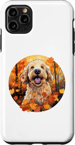 Vista 13 de Goldendoodle Autumn Funny Dog Fall Case for iPhone 17