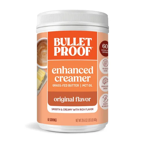 Vista 18 de Crema de Café Bulletproof Vainilla Francesa, 14.8 Onzas, Crema de Café Keto con Aceite MCT y Mantequilla Alimentada con Hierba Apoya la función