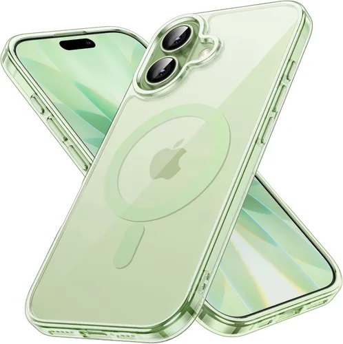 Vista 13 de JETech Funda magnética para iPhone 17 de 6.3 pulgadas, compatible con MagSafe, protector de teléfono a prueba de golpes, parte trasera transparente