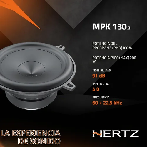 Vista 5 de HERTZ Mille Pro Series MPK 1303 5.25" Sistema de componentes de audio profesional bidireccional