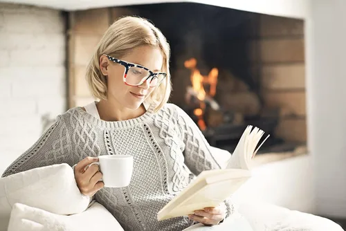 Vista 5 de Sangras Gafas de bloqueo de luz azul clásicas con diseño de ojo de gato para mujer