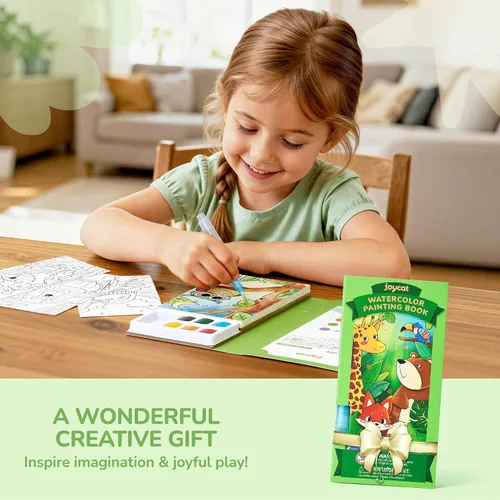 Vista 7 de JoyCat Paquete de 2 libros de pintura de bolsillo con agua para colorear para niños, juego de juguetes de actividades de arte y manualidades, kit