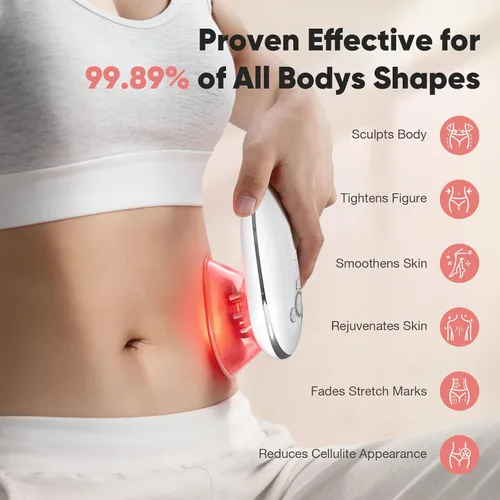 Vista 2 de Masajeador eléctrico 3 en 1 para la celulitis, máquina de esculpir el cuerpo 3 en 1 para estómago, cintura, brazos, piernas, herramienta de masaje