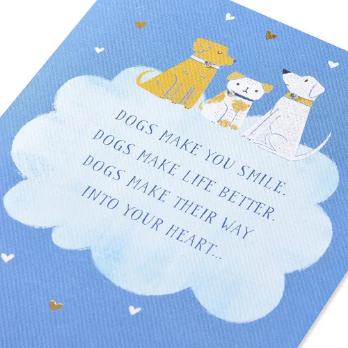 Vista 5 de American Greetings Tarjeta de condolencias para mascotas (los perros viven para siempre en tu corazón)
