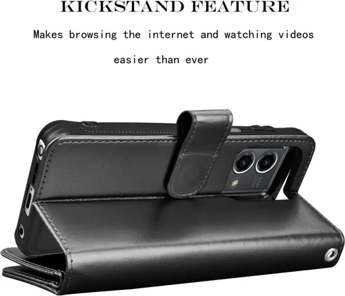 Vista 5 de Njjex Funda tipo cartera para Motorola Moto G Stylus 2023 5G, para Moto G Stylus 2023 5G, [9 ranuras para tarjetas] Funda de piel sintética