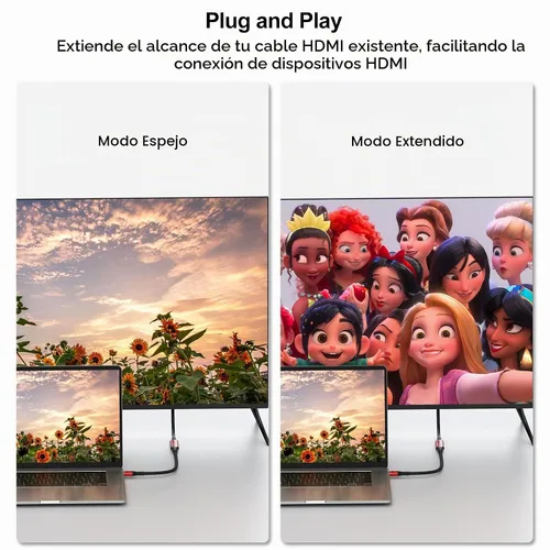 Vista 7 de Extensor HDMI 8K Cable de extensión HDMI 1.5FT, HDMI 2.1 macho a