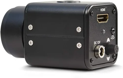Vista 3 de MOKOSE Cámara HDMI, cámara de seguridad digital de HD 1080P 60FPS, cámara digital de la industria con lente de 0.126 in sin distorsión HD