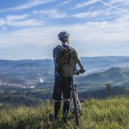 Vista 7 de ProCase Mochila táctica de 42 litros, mochila grande para 3 días al aire libre, militar, paquete de asalto, mochila para ir al aire libre