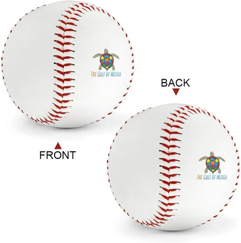 Vista 2 de Béisbol de 2.8 pulgadas de doble cara para práctica de liga unisex máquina de entrenamiento deportivo de lanzamiento conmemorativo