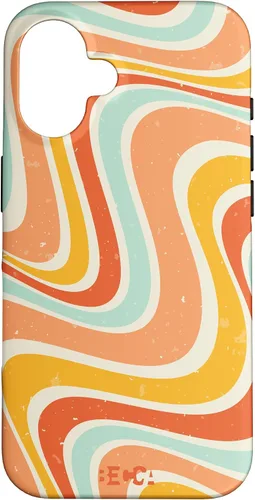 Vista 32 de Retro Groovy Liquid Swirl Hippie 70's 80's Psychedelic Phone Case para iPhone 17