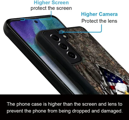Vista 4 de DAIZAG Funda compatible con Samsung Galaxy S21 Plus, protección completa, a prueba de golpes, antiarañazos, funda de poliuretano termoplástico