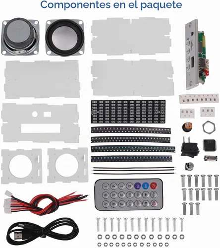 Vista 2 de MiOYOOW Kit de altavoces Bluetooth Spectrum DIY, proyecto electrónico