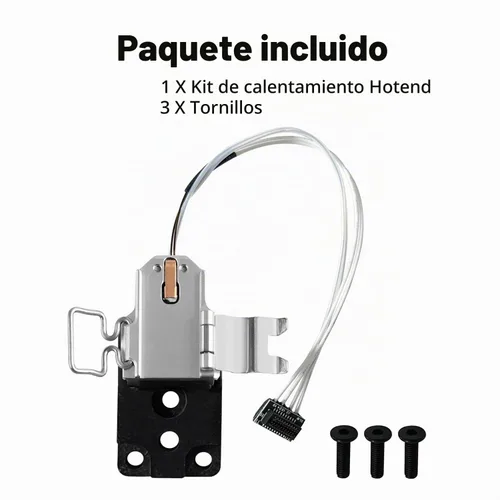 Vista 2 de A1/A1 Mini Hotend Calefacción Kit Componente con Calentador de Cerámica