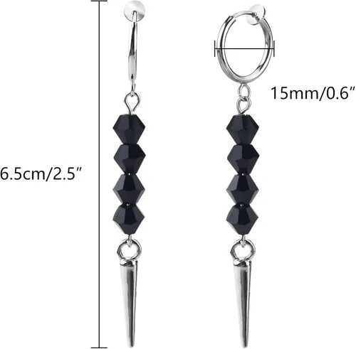 Vista 2 de Abitoncc Pendientes Stranger Billy Demogorgon al revés con bombilla del alfabeto, aretes colgantes de joyería para hombres, mujeres y niñas