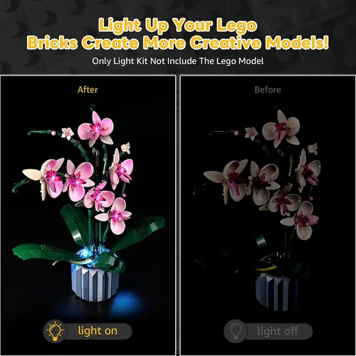Vista 2 de Kyglaring Kit de luz LED para Lego Orchid 10311 Set Blocks