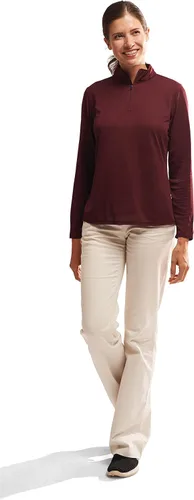 Vista 6 de Augusta Sportswear - Sudadera con cremallera corta para mujer, absorbe la humedad